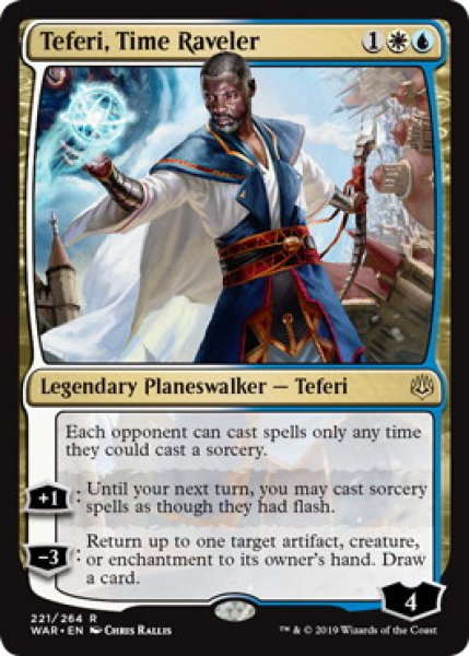 画像1: 【ENG】【Foil】《時を解す者、テフェリー/Teferi, Time Raveler》[WAR] (1)