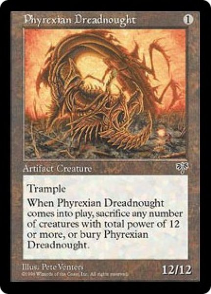 画像1: 【ENG】《ファイレクシアン・ドレッドノート/Phyrexian Dreadnought》[MIR] (1)