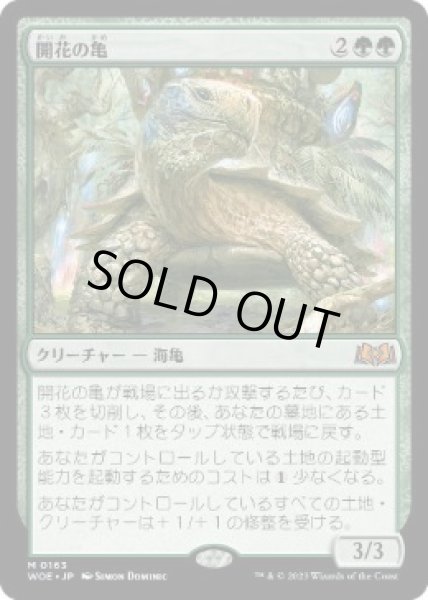 画像1: 【JPN】【Foil】《開花の亀/Blossoming Tortoise》[WOE] (1)