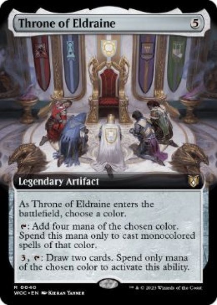 画像1: 【ENG】■拡張アート■《エルドレインの玉座/Throne of Eldraine》[WOC] (1)