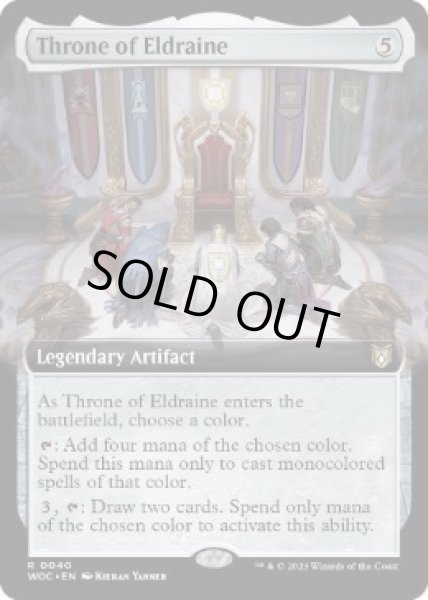 画像1: 【ENG】【Foil】■拡張アート■《エルドレインの玉座/Throne of Eldraine》[WOC] (1)