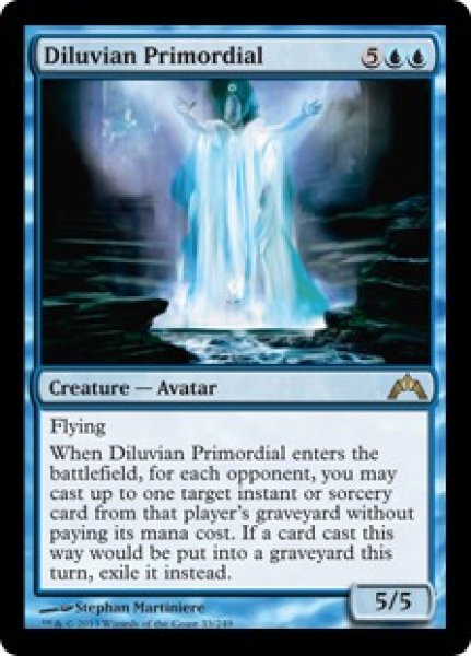 画像1: 【JPN】【Foil】《氾濫の始源体/Diluvian Primordial》[GTC] (1)