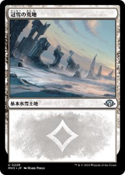 画像1: 【JPN】《冠雪の荒地/Snow-Covered Wastes》[MH3] (1)