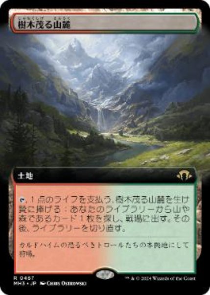 画像1: 【JPN】【Foil】■拡張アート■《樹木茂る山麓/Wooded Foothills》[MH3] (1)