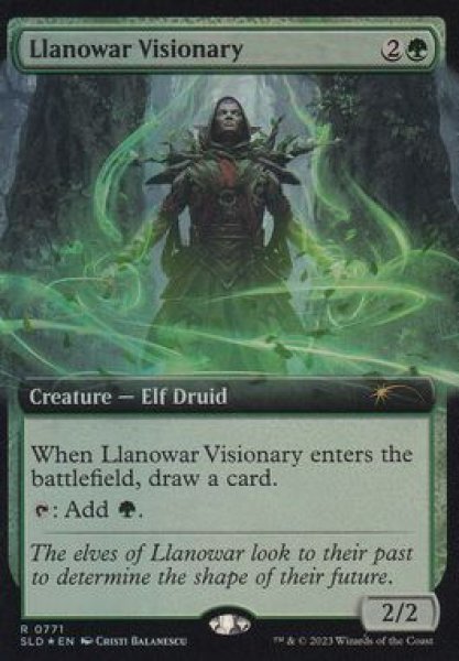 画像1: 【ENG】【Foil】《ラノワールの幻想家/Llanowar Visionary》[Secret Lair] (1)