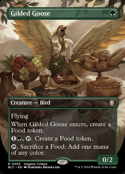 画像1: 【ENG】【Foil】■ボーダーレス■《金のガチョウ/Gilded Goose》[BLC] (1)