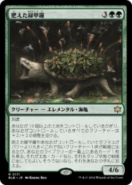 画像1: 【JPN】【Foil】《肥えた緑甲羅/Fecund Greenshell》[BLB] (1)