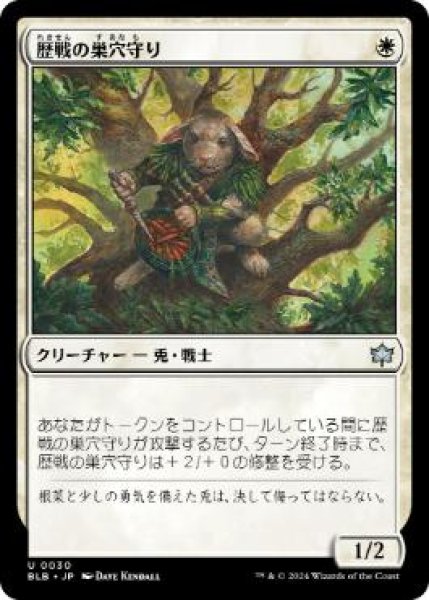 画像1: 【JPN】【Foil】《歴戦の巣穴守り/Seasoned Warrenguard》[BLB] (1)