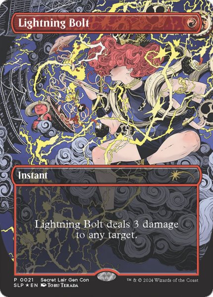 画像1: 【ENG】【Foil】■ボーダーレス■《稲妻/Lightning Bolt》[Secret Lair Prize] (1)