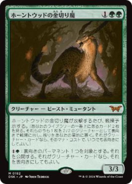 画像1: 【JPN】【Foil】《ホーントウッドの金切り魔/Hauntwoods Shrieker》[DSK] (1)