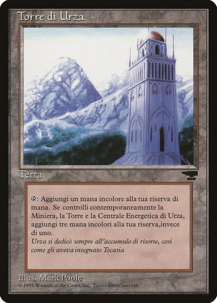 画像1: 【ITA】■黒枠■《ウルザの塔/Urza's Tower》D[RIN] (1)