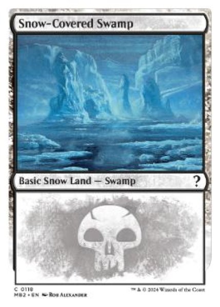 画像1: 【ENG】《冠雪の沼/Snow-Covered Swamp》[MB2] (1)