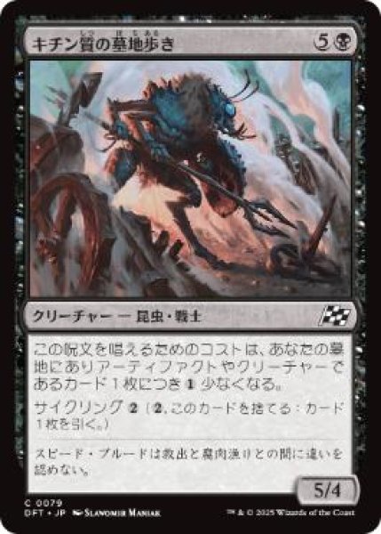 画像1: 【JPN】【Foil】《キチン質の墓地歩き/Chitin Gravestalker》[DFT] (1)