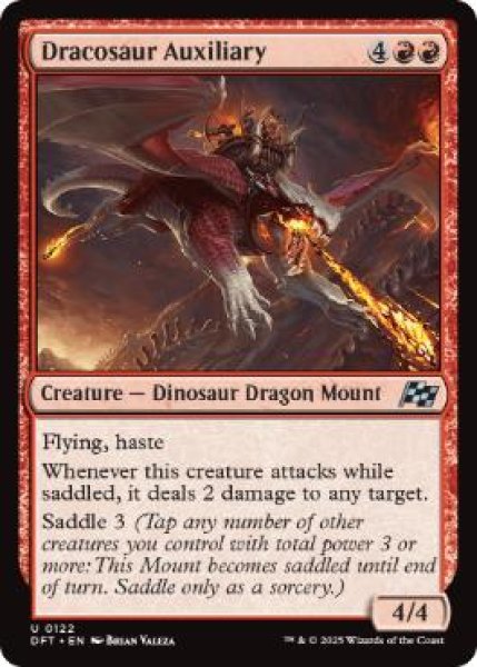 画像1: 【JPN】【Foil】《ドラコサウルスの援軍/Dracosaur Auxiliary》[DFT] (1)