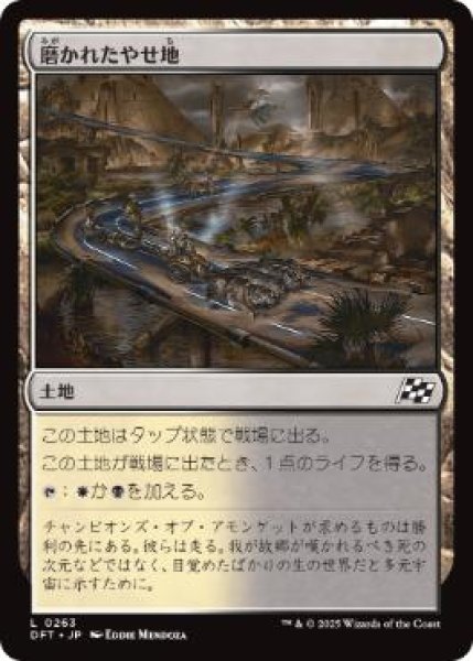 画像1: 【JPN】【Foil】《磨かれたやせ地/Scoured Barrens》[DFT] (1)